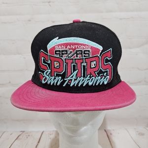 New Era San Antonio Spurs Black/Pink Throwback Snapback Youth Hat 9Fifty